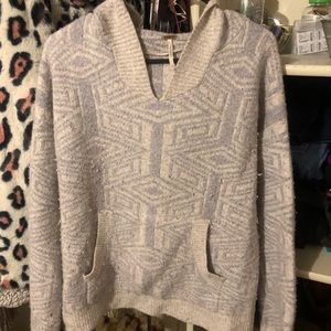 Free People V-Neck Hoodie